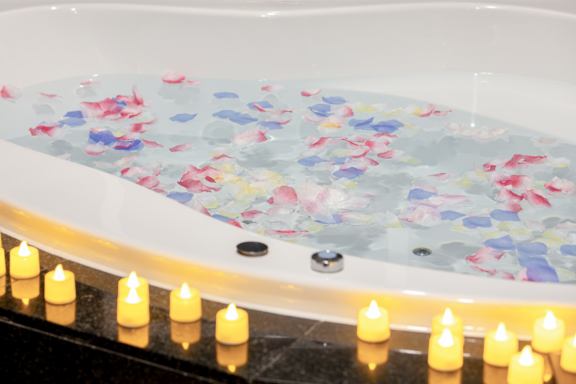 フラワーバスでリラックス