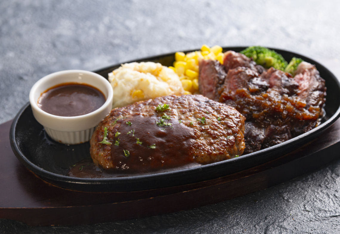 ハラミステーキ＆ハンバーググリル